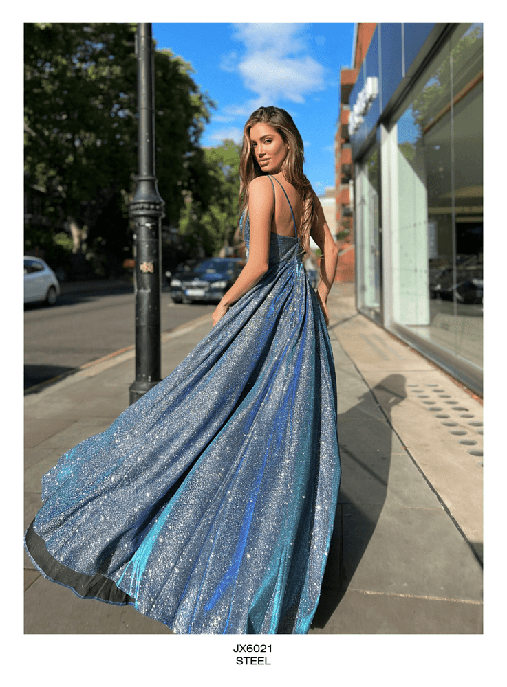 Sydneys Closet SC7367 Long Prom Dress Plus Size Sequin V Neck Pockets –  Glass Slipper Formals